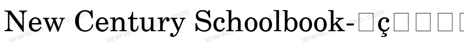 New Century Schoolbook字体转换
